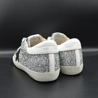 Golden Goose superstar paillette argent/blanc - T36