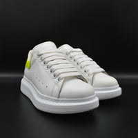 Alexander Mcqueen oversize blanc / jaune fluo - T36
