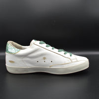Golden Goose superstar blanc/ paillettes vertes - T37