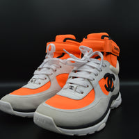 Chanel sneakers montantes blanc/orange/noir - T37