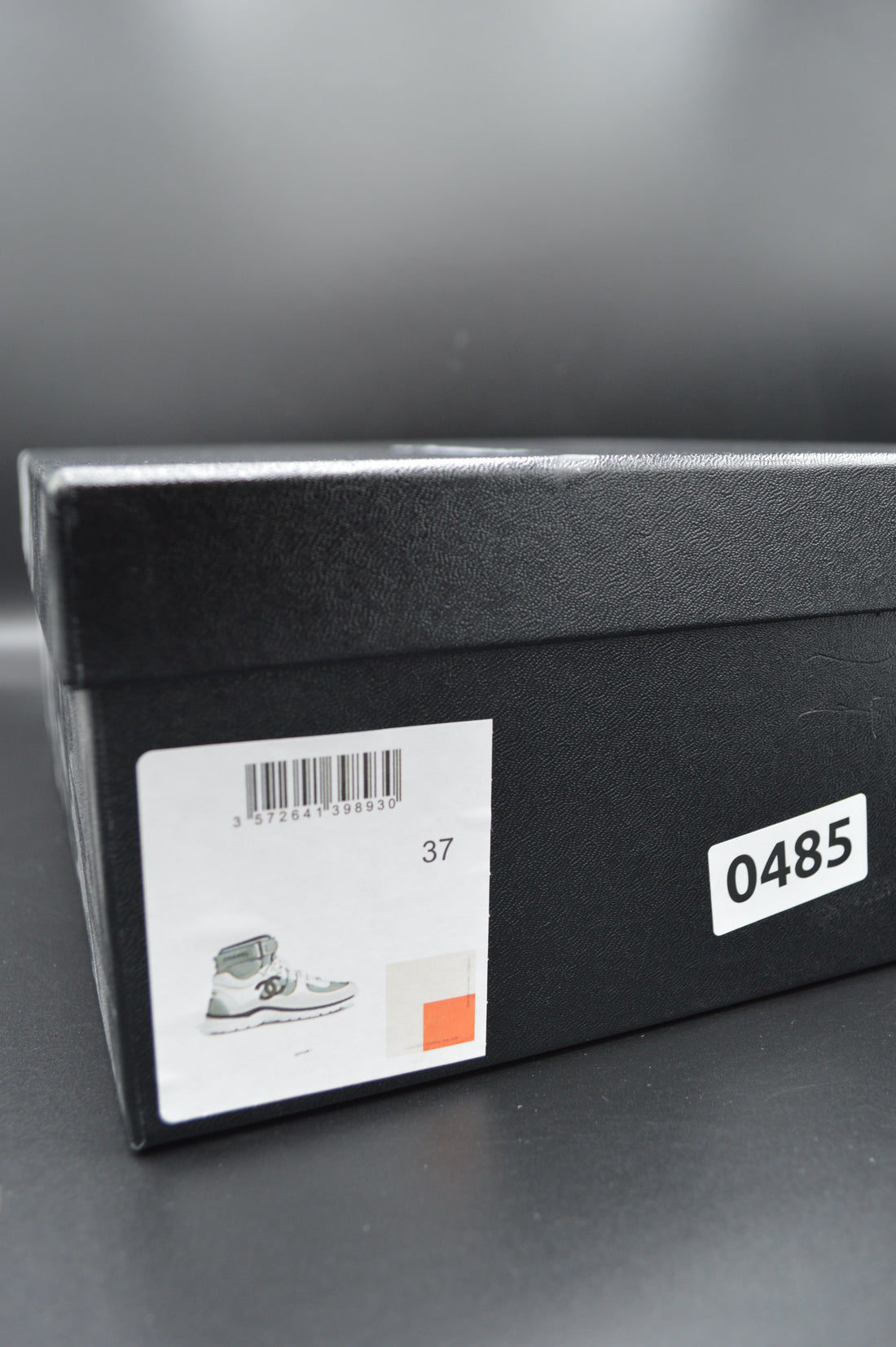 Chanel sneakers montantes blanc/orange/noir - T37