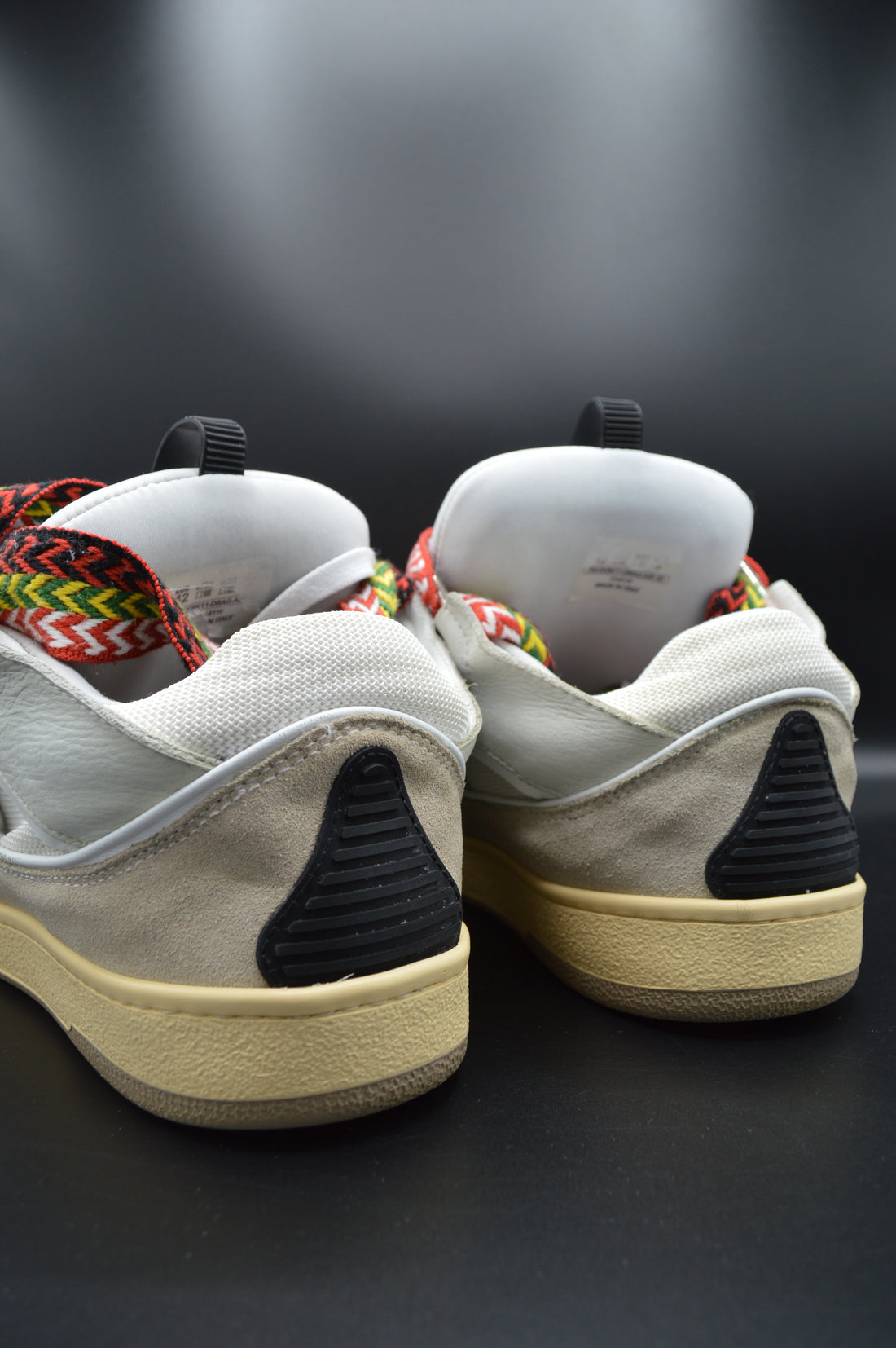 Lanvin Curb cuir blanc/beige/gris - T42