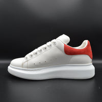Alexander Mcqueen Oversize cuir blanc/ rouge - T37