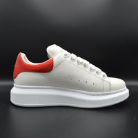 Alexander Mcqueen Oversize cuir blanc/ rouge - T37
