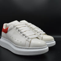 Alexander Mcqueen Oversize cuir blanc/ rouge - T37