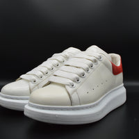 Alexander Mcqueen Oversize cuir blanc/ rouge - T37
