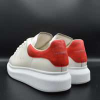 Alexander Mcqueen Oversize cuir blanc/ rouge - T37