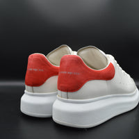 Alexander Mcqueen Oversize cuir blanc/ rouge - T37