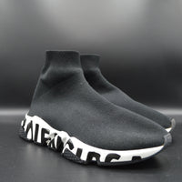 Balenciaga speedtrainer graffiti blanc/noir - T39