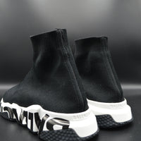 Balenciaga speedtrainer graffiti blanc/noir - T39
