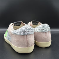 Golden Goose Superstar paillettes argent/vert/gris - T38