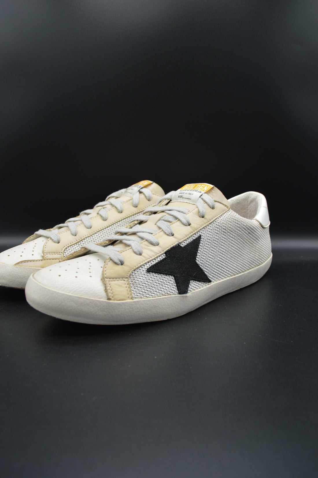 Golden Goose Superstar toile beige/noir - T43