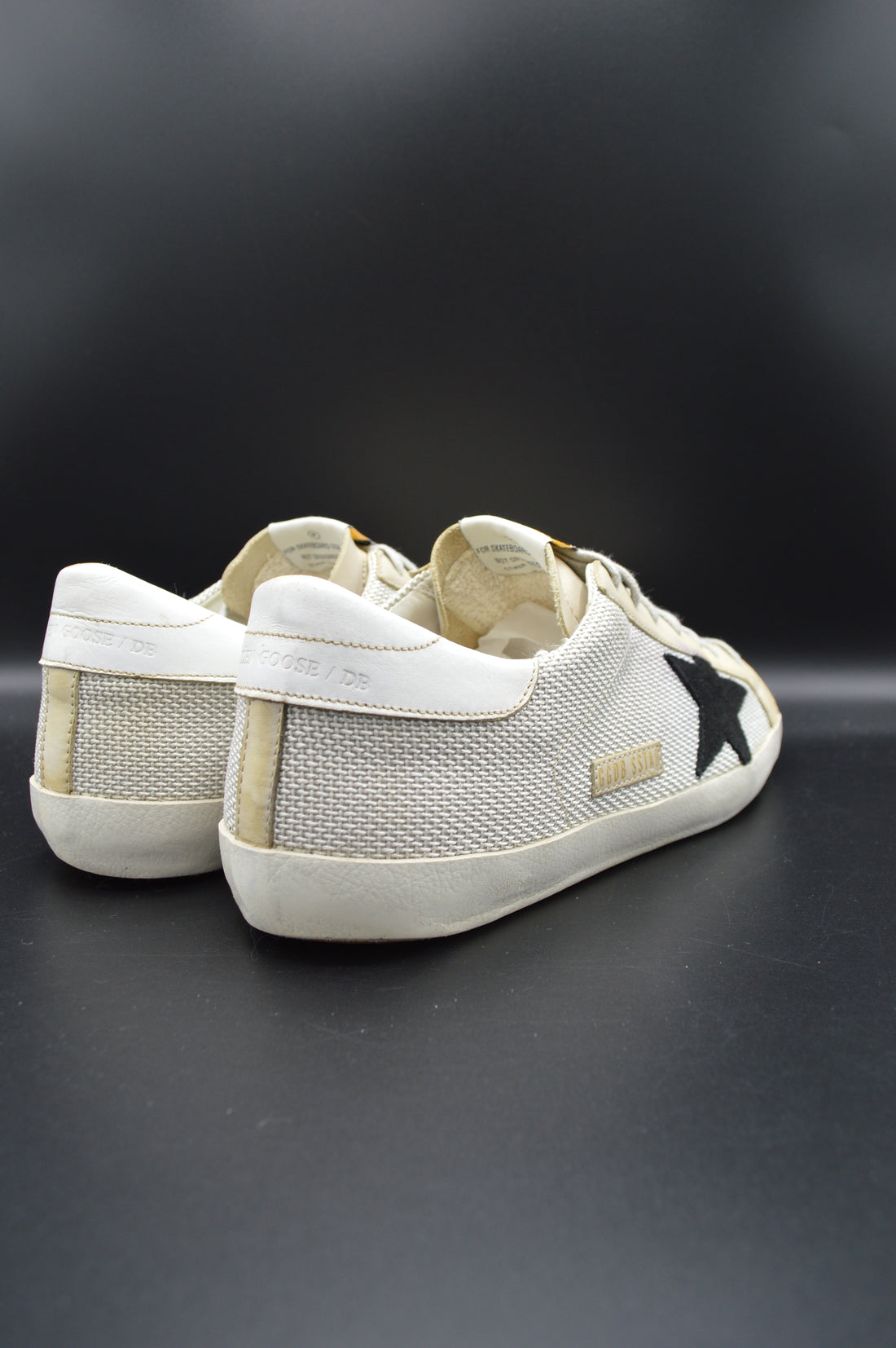 Golden Goose Superstar toile beige/noir - T43