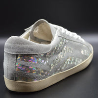 Golden Goose Superstar Femme Étoile Holographique, Daim Gris - Reconditionné - Taille 38it (39eur)