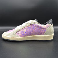 Golden Goose ballstar gris/paillettes rose/blanc - T36