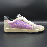 Golden Goose ballstar gris/paillettes rose/blanc - T36
