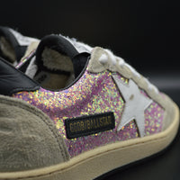 Golden Goose ballstar gris/paillettes rose/blanc - T36