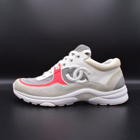 Chanel sneakers blanc/gris/rose - T38