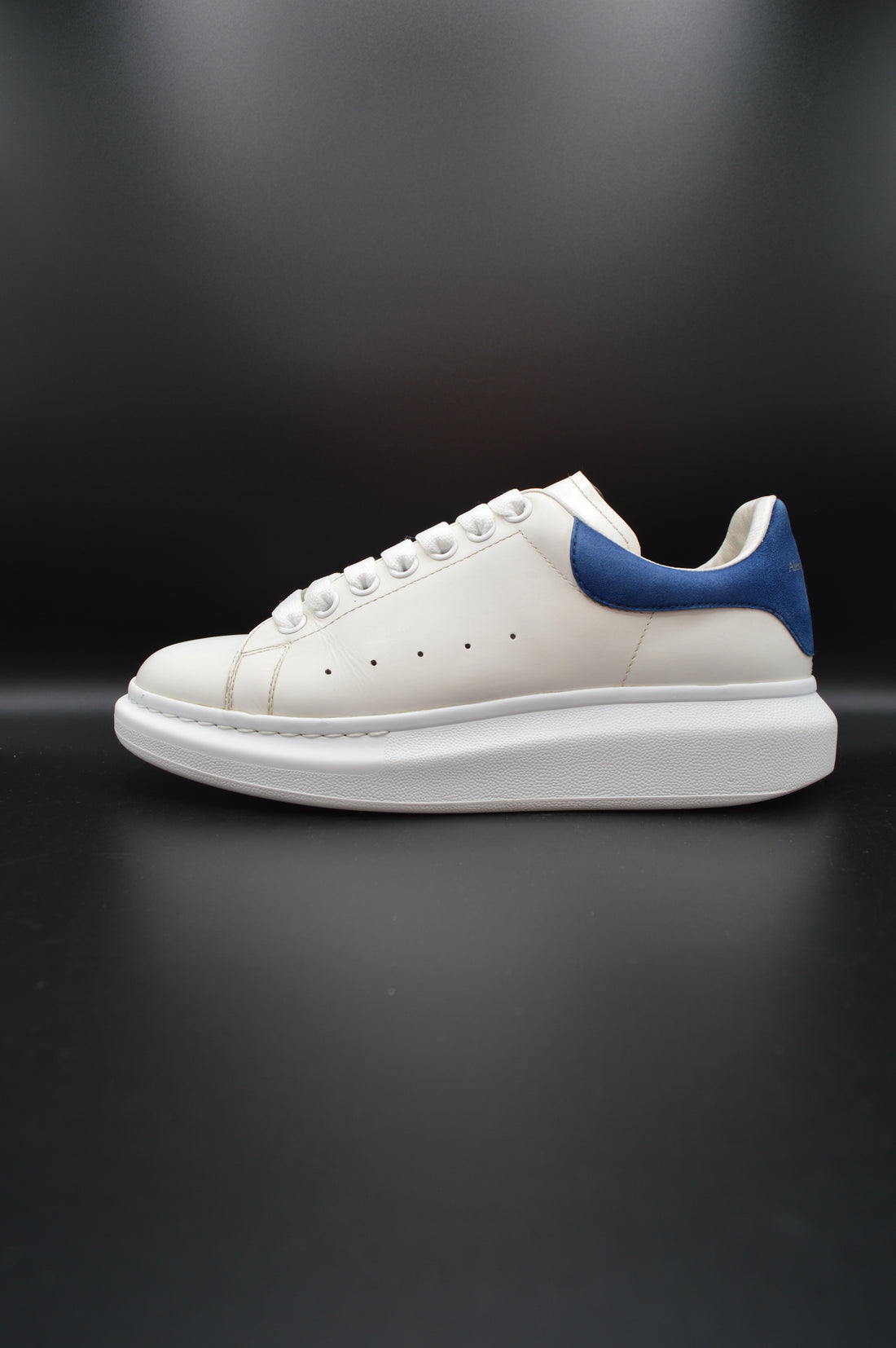 Alexander Mcqueen oversize blanc/bleu marine - T40