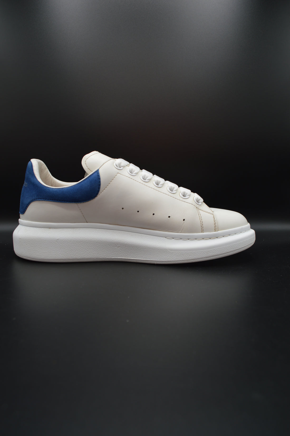 Alexander Mcqueen oversize blanc/bleu marine - T40