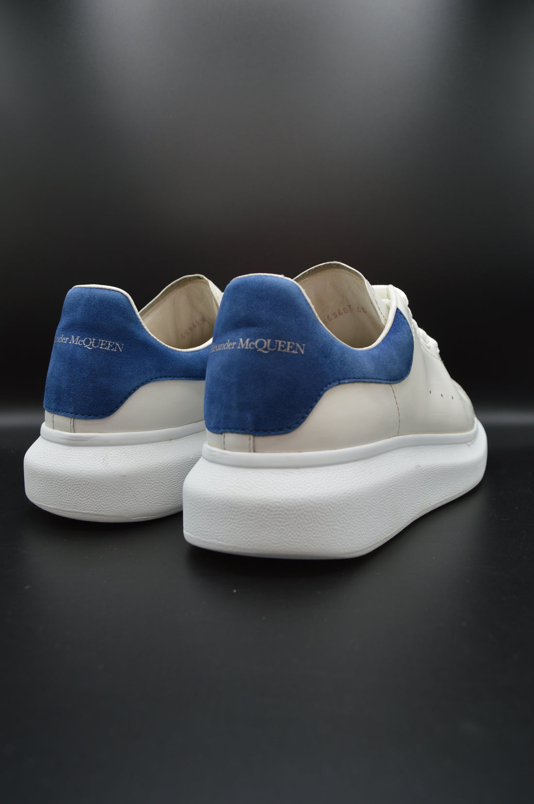 Alexander Mcqueen oversize blanc/bleu marine - T40