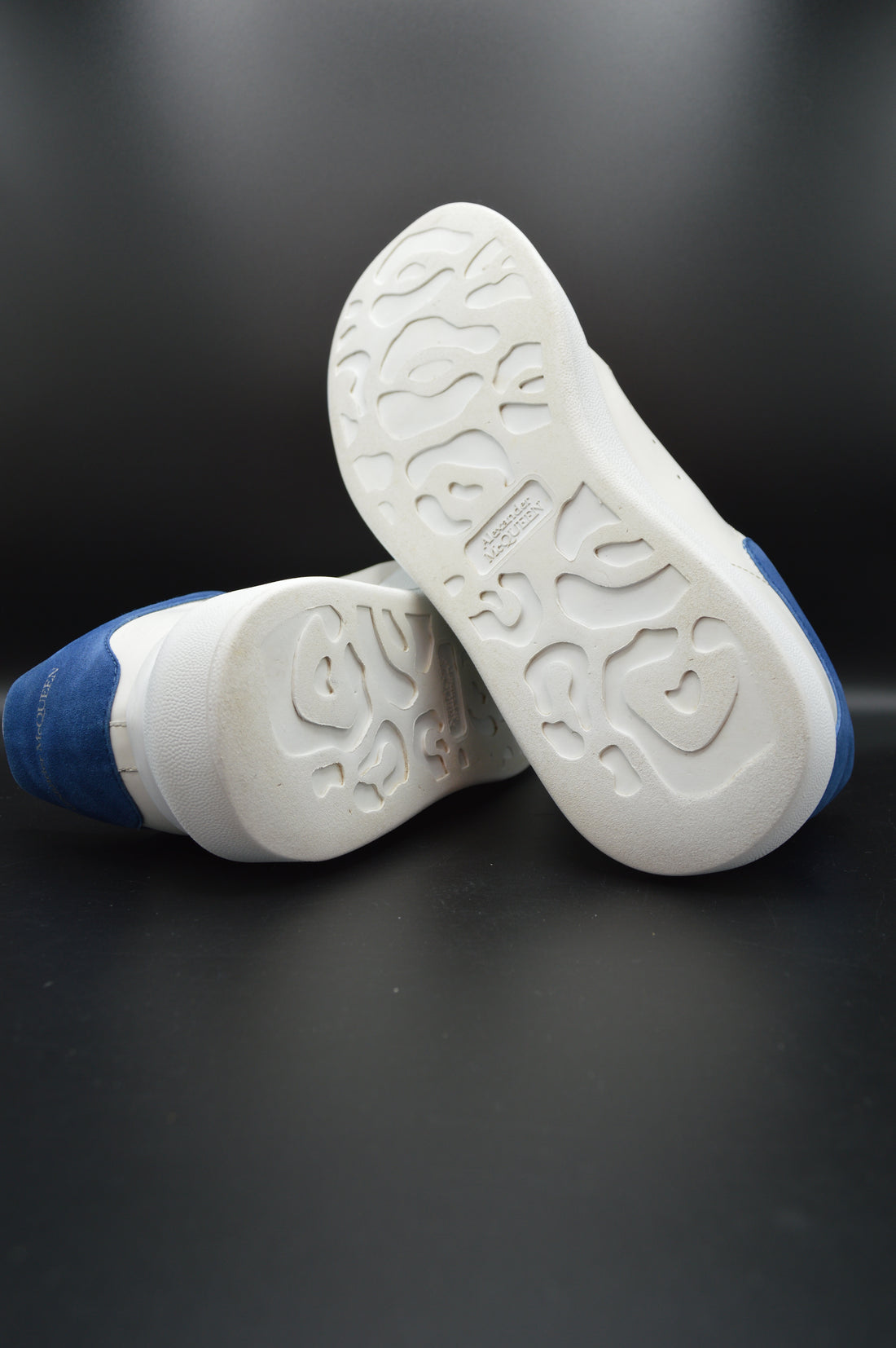 Alexander Mcqueen oversize blanc/bleu marine - T40