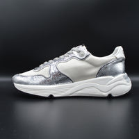 Golden Goose running sole argenté/blanc - T40