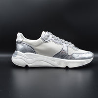 Golden Goose running sole argenté/blanc - T40