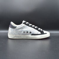 Golden Goose superstar paillettes argent/rose/noir - T36