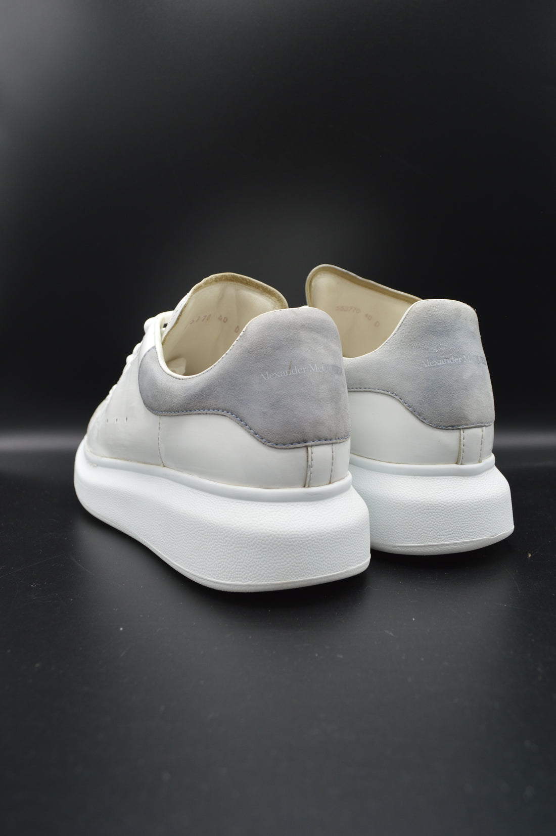 Alexander Mcqueen Oversize blanc/gris - T40