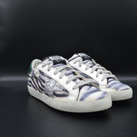 Golden Goose Superstar blanc/noir/argent/violet/vert - T36