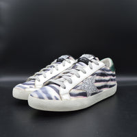 Golden Goose Superstar blanc/noir/argent/violet/vert - T36