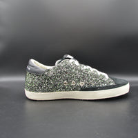 Golden Goose Superstar noir/bleu/paillette verte - T37
