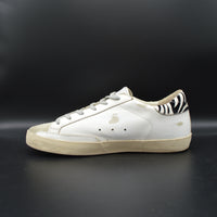 Golden Goose Superstar cuir blanc/léopard/zèbre - T39