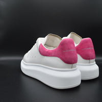 Alexander Mcqueen Oversize blanc/rose fuchsia - 36,5