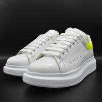 Alexander Mcqueen Oversize blanc/jaune fluo - T39