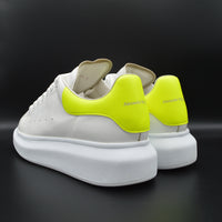 Alexander Mcqueen Oversize blanc/jaune fluo - T39