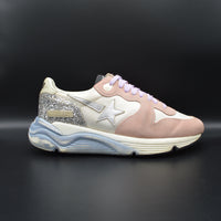 Golden Goose Running Sole rose/blanc/paillette argent - T39