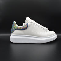 Alexander Mcqueen Oversize blanc/paillette bleu/violet - T38
