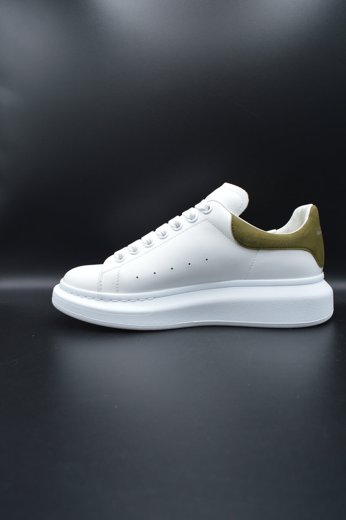 Alexander Mcqueen Oversize blanc/vert kaki - T40