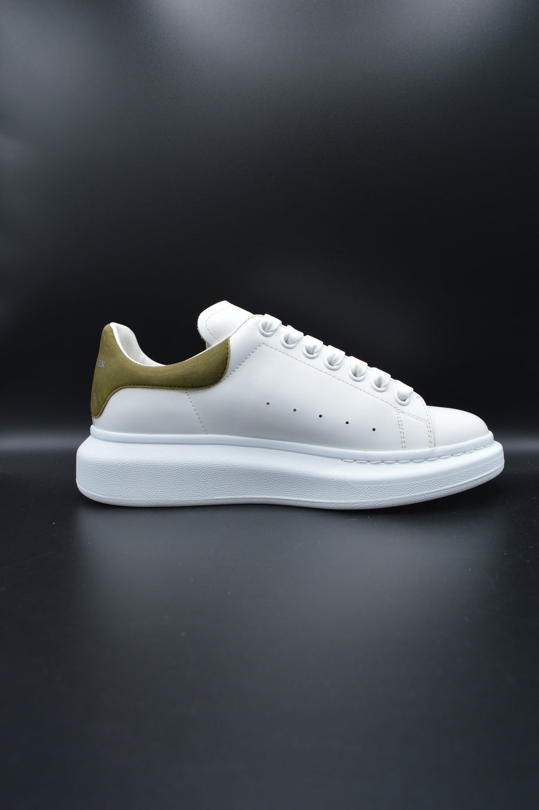 Alexander Mcqueen Oversize blanc/vert kaki - T40