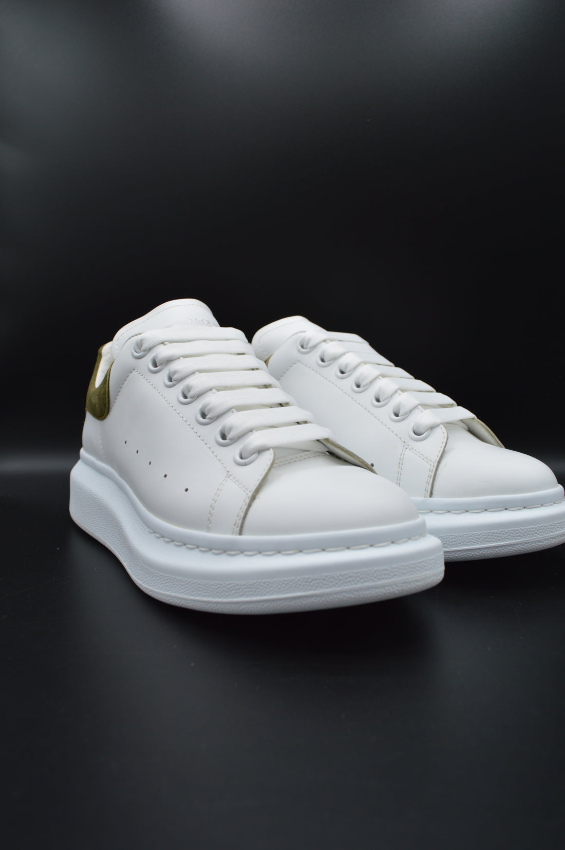 Alexander Mcqueen Oversize blanc/vert kaki - T40