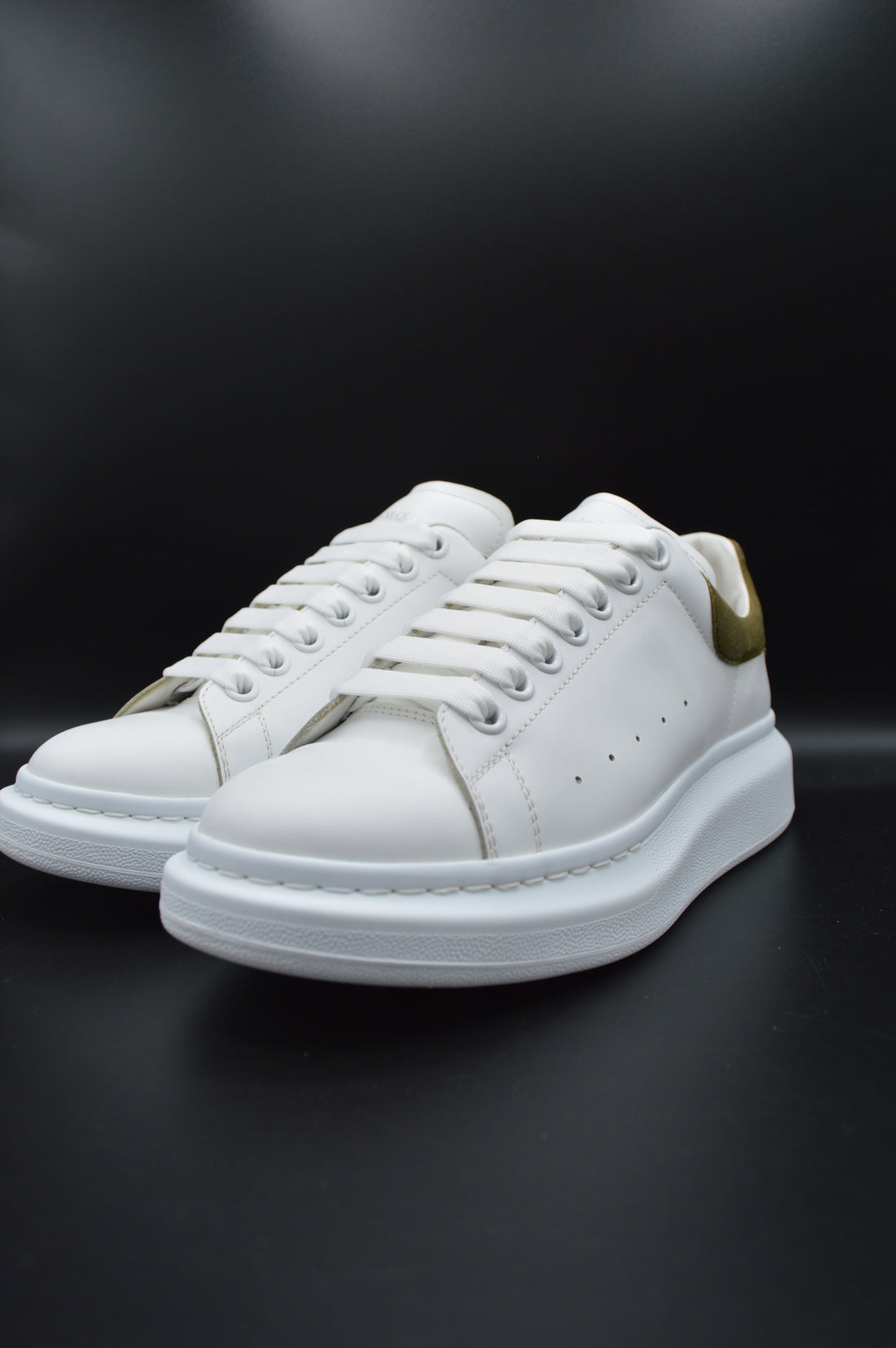 Alexander Mcqueen Oversize blanc/vert kaki - T40