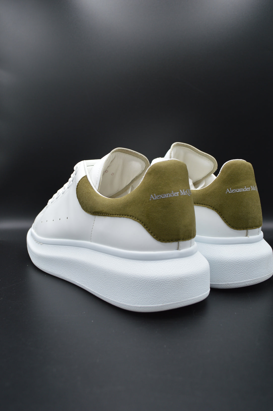 Alexander Mcqueen Oversize blanc/vert kaki - T40