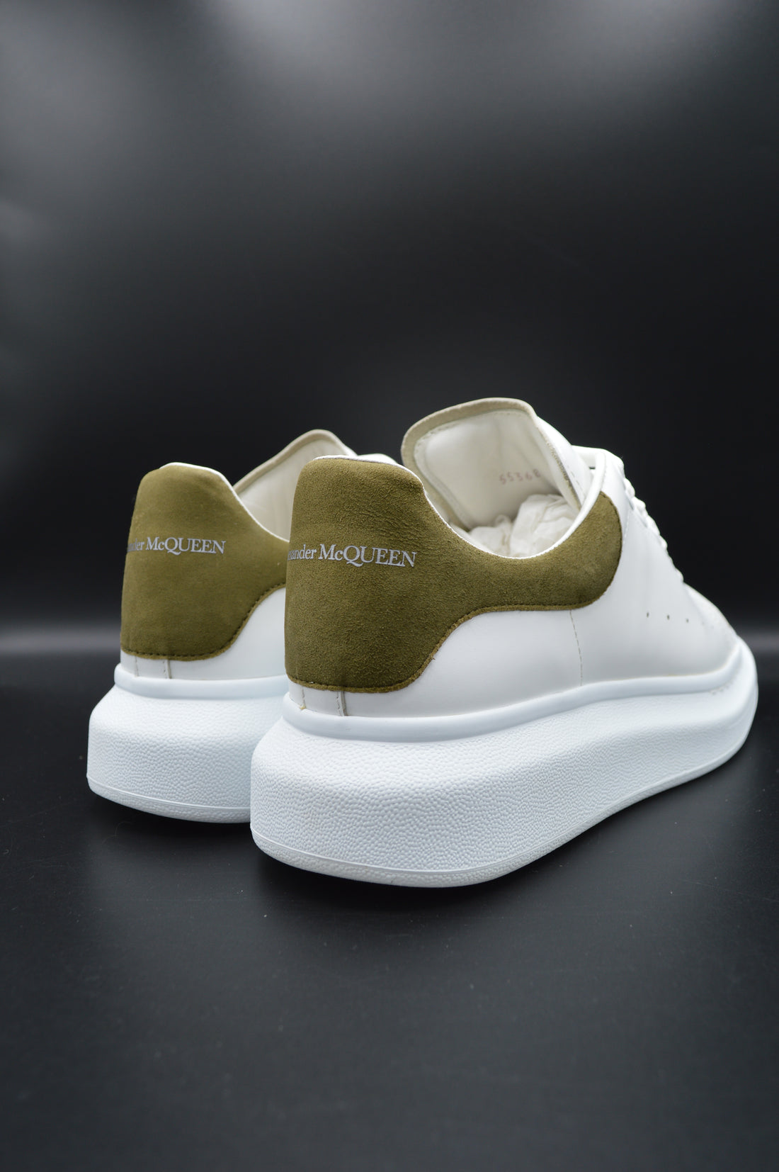 Alexander Mcqueen Oversize blanc/vert kaki - T40