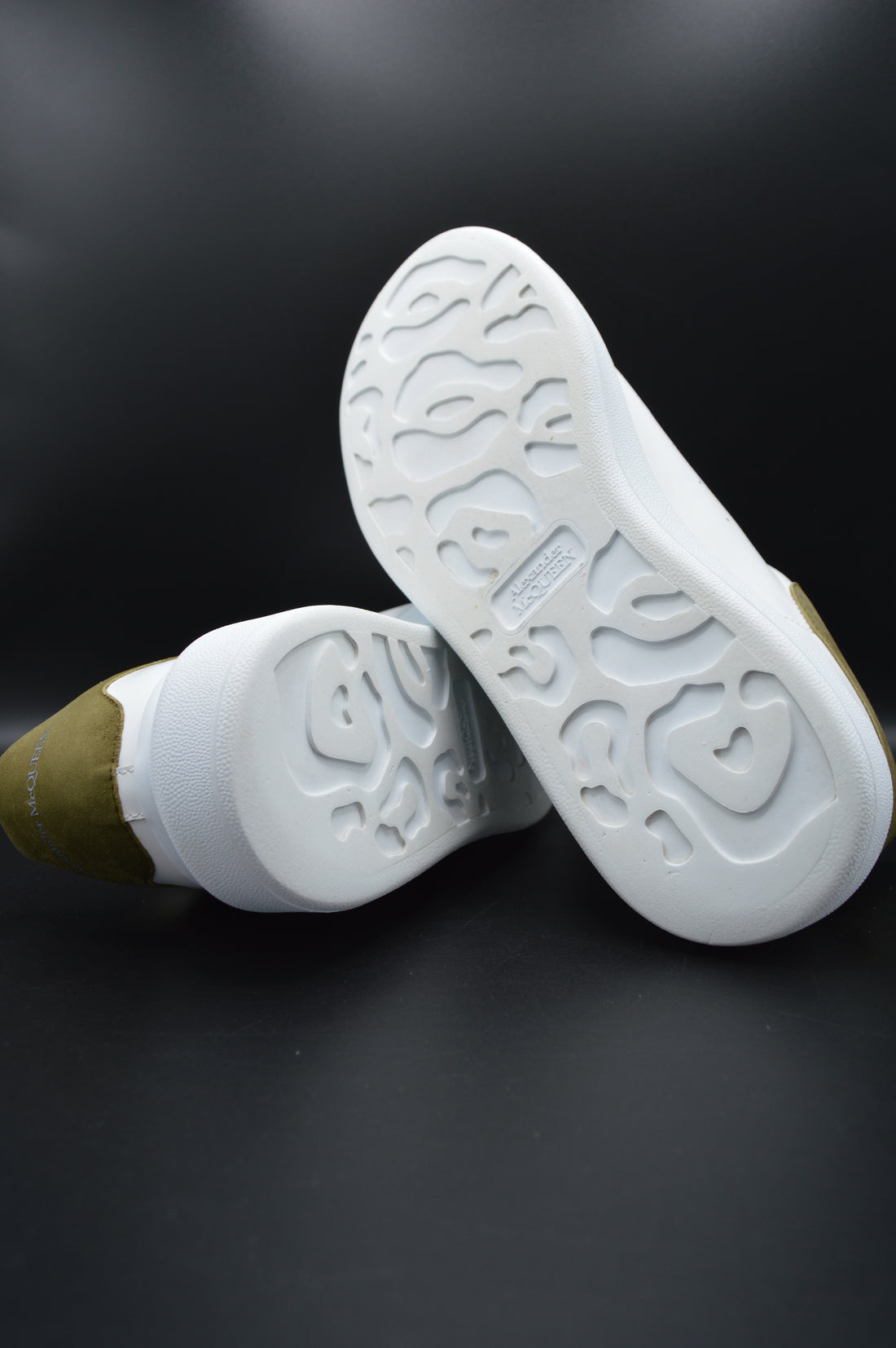 Alexander Mcqueen Oversize blanc/vert kaki - T40