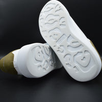 Alexander Mcqueen Oversize blanc/vert kaki - T40