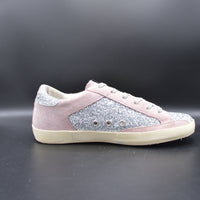 Golden Goose Superstar paillette argent/vert/gris - T39