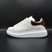 Alexander Mcqueen Oversize blanc/crocodile bordeaux - T37