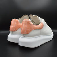 Alexander Mcqueen Oversize blanc/crocodile saumon - T39